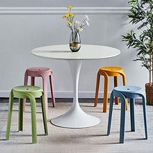 MKXF Plastic Sgabello Domestica Addensare Stile Nordico Sgabello Rotondo Sgabello Bagno Sgabello Scarpe Modifica Sgabello Antiscivolo Dining Chair Attesa,F