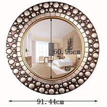 XLY Specchio d'ingresso Arazzo Europea Specchio Grande Specchio Rotondo Specchio Bagno Rotondo igienici Specchio Specchio da Toilette Specchio da Toilette