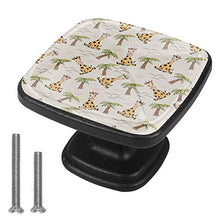 Giraffa del fumetto 4 PCS Pomelli per Porta, Pomolo per Mobile, Pomelli per Mobili con Viti, Maniglia per Armadietto, Pomelli per Porta, Pomelli per Cassetti per Porta, Armadio, Cassetto e Credenza