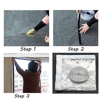 SHIJINHAO Film Plastico For Isolamento Finestre Finestra Di Isolamento Film, Freddo Protezione Tenere In Caldo Parabrezza Finestra Invernale In PVC Seal Film Morbido Con Nastro Magico Telone Di Plasti