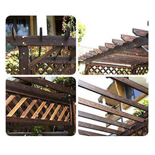 Gazebo da giardino Gazebo for Patios, legno Uva Rack all'aperto Cortile anticorrosivo di legno Padiglione con la rotella della Tabella creativa, Villa Arrampicata rattan telaio, for Prato, Giardino, B