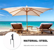 YARNOW Ancoraggio per Ombrellone da Spiaggia E Ancoraggio per Ombrellone da Spiaggia Robusta Base Porta Trivella per Erba da Terra in Metallo con Due Forchette