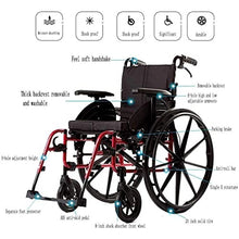 Carrozzine Semoventi, Carrello Portatile in Lega di Alluminio Super Leggero da Viaggio, Portatile Pieghevole Incontra L'Ergonomia con Sistema Frenante Pneumatico Gonfiabile Carrello per Anziani/Dis