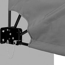 casa.pro] Tenda da Sole per Balcone - Tenda separè (Grigio)(160 x 160 cm) Paravento a ventaglio/Tenda Laterale richiudibile/Protezione per Balcone/Protezione visiva