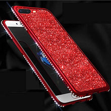 TYWZ Luccichio Cover per Samsung Galaxy S21,Diamante Bling Strass Cover Ragazza Cristallo Luminosa Silicone Brillantini Custodia Case per Dona-Oro Rosa