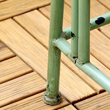 GaoF Panchina da Giardino per terrazza all'aperto Panchine da Parco per Il Tempo Libero, panchina in ghisa Resistente alle intemperie e Legno massello con braccioli Schienale, panchina a 2 posti con