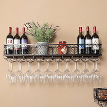 HTDZDX Appeso a Parete da Cucina Portabottiglie portabottiglie Appeso a Testa in Giù portabottiglie cremagliere Vino Creativo Nero (Size : 30 * 25cm)