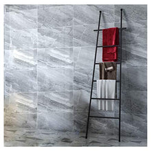 Appendi Asciugamani Bagno, Grande Scala portasciugamani a 6 pioli per Asciugamani, Coperte o giornali, Piantana Porta Asciugamani Bagno in Metallo per Bagno ufficioBlack