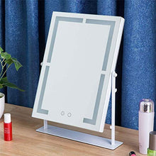 Specchio per Trucco (luminoso e caldo) è adatto per il bagno, Selfie fill light touch screen controllo della luce Specchio per Trucco a LED Specchio Illuminato Rotazione a 360 gradi Facile da trasport