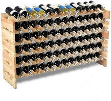 MAMI | Cantinetta Vino in Legno | Portabottiglie da Terra 2 Varianti da 28 o 72 Bottiglie | Cantina Scaffale 100% Made in Italy