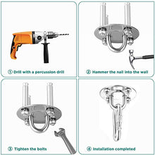 Gancio per Soffitto, Bolatus Ancoraggio da Parete Suspension Ancoraggios da Parete in Acciaio Inox Supporto per Sacco da Boxe Ancoraggio da Parete Trainer Mount capacità di Carico Fino a 450KG