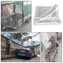 Telo impermeabile resistente, telo trasparente con occhielli bordi rinforzati Tende trasparenti per lati pergola, mobili da giardino, balcone all'aperto, bicicletta per auto da moto ( Size : 2.4×5m )