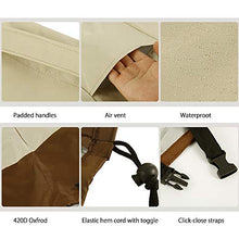 Ghopy Fodera protettiva per sedie da giardino, per sedie impilabili, da giardino e balcone, impermeabile, 420D, con protezione UV 114 x 85 x 65 cm (420D)