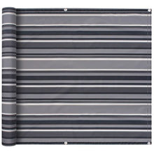 Xingshuoonline Tessuto Oxford Privacy Pellicola Schermo a Righe Grigio Balcone Privacy Screen The Shield può Essere Facilmente attaccato al Balcone