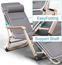 SHUAIIJUAN Sedia per il tempo libero domestico Giardino sedia regolabile Garden Outdoor Patio Sun a sdraio Sedie a sdraio relax Zero Gravity reclinabile Sedile for il campeggio, spiaggia, sdraio, pisc