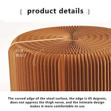VBARV Sedia da Divano Pieghevole in Carta Sgabello, Sgabello Creativo in Carta Multifunzionale, Design alla Moda in Carta Kraft, mobili per la casa dal Design Moderno, Ideale per Scuola, Cucina