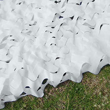 Tenda da Sole Mimetica Net,Rete Mimetica in Poliestere 150D Oxford,Rete Ombreggiante Bianca,Schermo di Protezione Mimetico per Bar Giardino Campeggio Osservazione Degli Animali(4x5m/13x16.4ft)