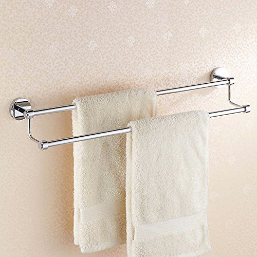 MBYW Portasciugamani Alto carico Portasciugamani da Bagno Mensola portaoggetti Portasapone da Bagno in Ferro battuto a Doppio Spessore con portasciugamani Ispessito in Rame, Perforato, 65 cm