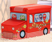 Newgreeny Sgabello Pieghevole per Sgabello Sgabello Sgabello Sgabello di Stoccaggio Casa 40 * 25 * 33CM+17 * 19 * 15CM Rosso.