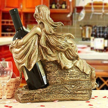 Splendidamente Creativo portabottiglie Decorativo Armadio Decorazione Artistica Decorazione Bar d'Arte, Alto 35 cm Argento Antico