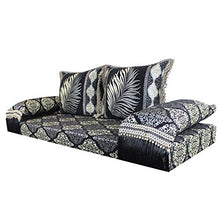 Casa Moro | Divano orientale Ankara divano letto marocchino | Imbottitura con cuscini di schienale e cuscini di schienale | Originale da Marrakech | Divano arabo suite Sark Kösesi | MO1504