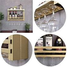 PFMY.DG Portabottiglie Industriale a Parete con Bicchiere a Stelo e Porta Tazza, portabottiglie da Appendere per Bottiglie di Vino, portabottiglie per Vino