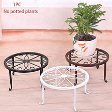 2 scaffali per Fiori in Metallo,Piante in Vaso Portavasi Metallo,Retro Metal Rack Rotonda in Ferro battuto,Flower Pot Iron Plant Stand,per Interni e balconi