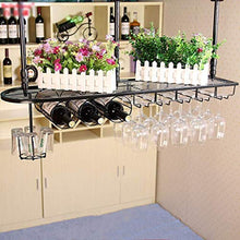 KDMB Mensole Galleggianti Calice Portabicchieri Creativo Portabicchieri Capovolto Appendiabiti Bar Bar Appeso Bicchiere di Vino Rosso Portaoggetti (Dimensioni: 100 cm)