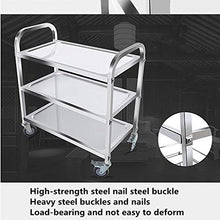 Jiewen Doppio Strato, Triplo Strato Carrello da Laboratorio,Carrelli Portata,Carrello Portavivande,Carrello Servizio Rimovibile,Il Carrello di Servizio su Ruote È Perfetto per Pasti, Piatti, Bevande