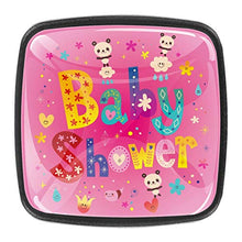 Baby shower card with cute panda bear Pomelli per Porta Set di 4 Pomelli per Mobili Manopole per Cassetti Cucina Armadio Vetro
