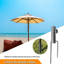 Ancoraggio in Acciaio per ombrellone, Supporto per coclea per Erba da Spiaggia, Accessori da Giardino con Inserto in Metallo per impieghi gravosi Portatili, per Tende da Sole da Pesca