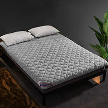 Mats Cuscino Futon Completa Mobili Piano Futon Materassi Pieghevoli (Colore : Grigio, Dimensione : 120x200cm)