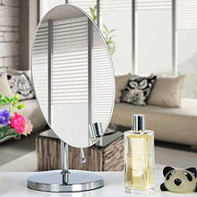 Specchio per Il Trucco Table Top Compone Lo Specchio, Specchio da Rasatura da Terra Chrome, Ovale Specchio da Rasatura, 4 Regolazione Mm/Libero/HD Specchio Specchio di Trucco di Moda