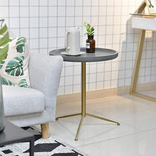 HXF- Arte del Ferro Tavolino, Piano Multifunzione Creativo Tea Table Divano Laterale Soggiorno Ristorante Lato Rotonda Decorazione Alt Tavola 39.5 * 46cm, 49 * 56CM Durevole (Size : 49 * 56cm)
