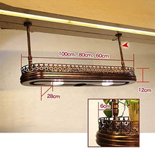 YWYW Porta Bicchiere da Vino portabottiglie Americano retrò da Appendere Porta Calice Creativo invertito (Dimensioni: L100 * W28CM)