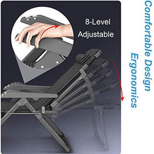 XLYYHZ Sedia Zero Gravity Lettino Prendisole ， Sedia da Esterno Zero Gravity ， Sedia da Giardino Pieghevole in Metallo Sedia da Giardino reclinabile Relaxer con Cuscini Neri Spessi Chaise Lounger