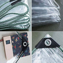 ZHCHL Telone Teloni PVC Trasparente Tarps Impermeabile Heavy Duty 2X2m,Thick Heavy Duty Chiaro Incatramata, Serra Foglio Terrazza sul Tetto Ground Cover