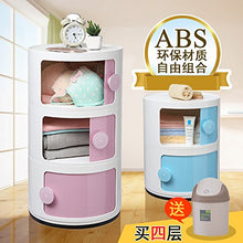 UMCCY Semplice plastica Libera Combinazione Locker con la Porta della Camera da Letto Bambini armadi del Comodino Snack Toy armadietto, 1, Due Blue