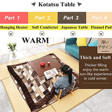 Tavoli Kotatsu, Tavolino Tatami Pieghevole, Set Futon Stufa Giapponese Addensato, 4PCS (Tavolo Pieghevole, Stufa Sospesa, Trapunta Cashmere, Tappeto Futon),B