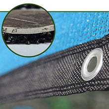 WXQIANG - Tenda parasole in poliestere, con foro in metallo, isolamento termico, anti-UV, protezione solare, isolamento termico, colore: blu, dimensioni: 2 x 5 m