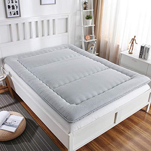 Nileco Premium Soft Pavimenti in Tatami Materasso,Cotone Materassino Trapuntato Pieghevole Materasso Futon Lavabile Fodera per Materassi Rotolo da Letto Giapponese-c 100x200cm(39x79inch)