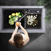 YUESFZ Lavabi Tavolo di Lavaggio della Cucina E della Frutta della Cucina Domestica del Salone Lavabo in Bagno, Bagno, WC Lavabo in Polvere (Color : Black, Size : 80 * 46cm)