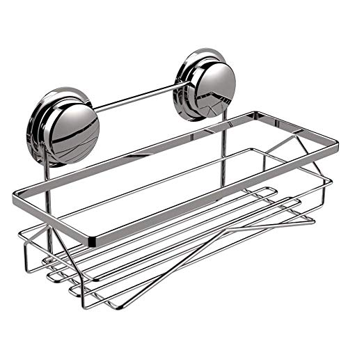 NHLBD Mensola da Bagno, mensola portaoggetti - Bagno Rack Corso igienici Chrome, a Parete Rack di stoccaggio Rettangolare for Doccia partizione Camera Bagno