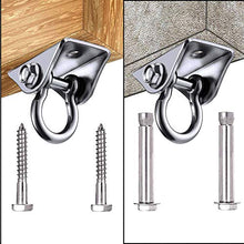 Meeqiao Gancio da Soffitto, Ganci Altalena, con Una capacità di 450 kg, Gancio Soffitto per Poltrona Sospesa,Sacco da Boxe,Yoga,180 Gradi Amaca,Supporto da Soffitto,Gancio di Fissaggio