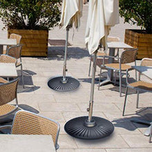 Base per ombrellone rotonda, base per ombrellone riempita ad acqua Portaombrelli Portaombrelli resistente per ombrellone da giardino