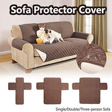 Yinuoday Fodera per Divano Reversibile Fodera per Mobili Fodera per Divano Trapuntata Impermeabile Fodera per Divano per Animali Domestici Bambini (Doppio Sedile)