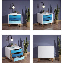 DGHJK Mobili per la casa, Comodino Moderno Nordico con ripiano per Camera da Letto a 3 cassetti 48 x 40 x 50 cm