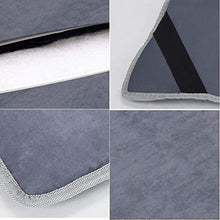 lovehouse Materasso Pieghevole in Pelle Scamosciata, con Imbottitura Letto Mat Tatami tappetini in Memory Foam sfoderabile per casa, Ufficio, Viaggio, Gray, 190 * 68cm(78x27in)