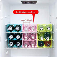 YAMMY 2 Scomparti Cucina Frigorifero Organizer Birra Vino Bottiglia portaoggetti portabottiglie portabottiglie Spazio Economico impilabile ((Tazza di Birra)