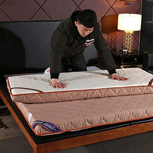 Tappetino per dormire spesso impermeabile,coprimaterasso trapuntato in cotone lavato,pieghevole Cuscino futon giapponese traspirante Copriletto reversibile antiscivolo imbottito-marrone Completo